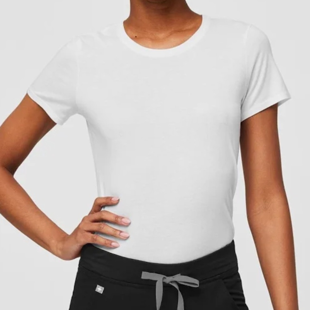 FIGS White Underscrub Shirt- Small